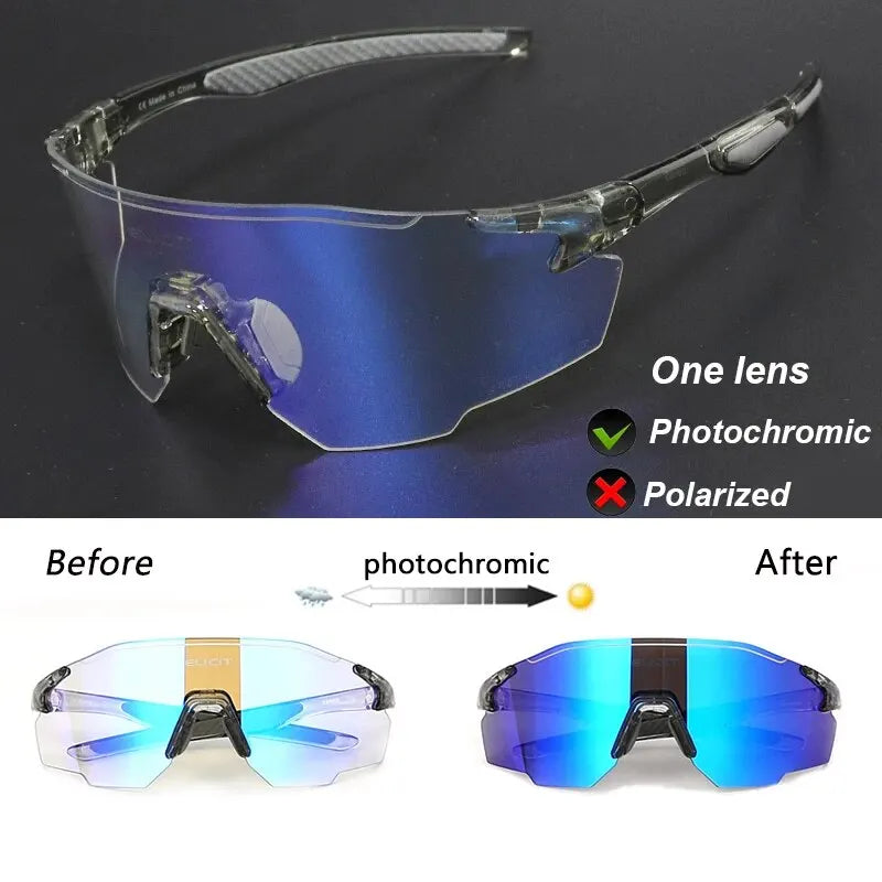 ELICIT Photochromic Polarized Sports Glasses Unisex UV400