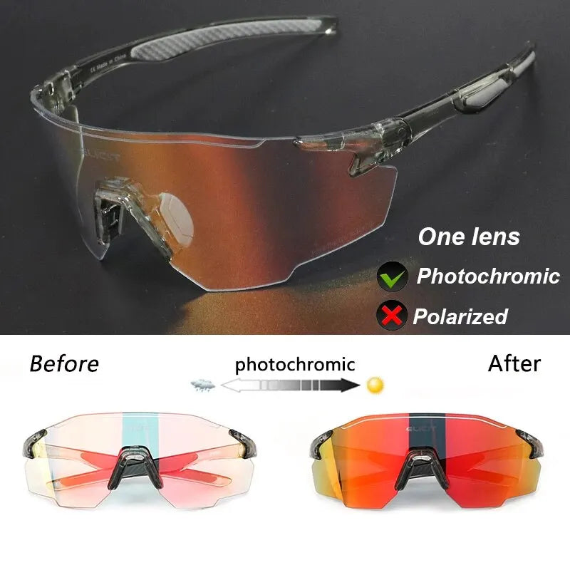 ELICIT Photochromic Polarized Sports Glasses Unisex UV400