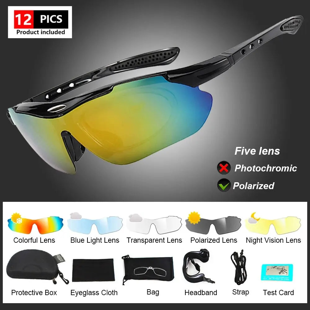 ELICIT Photochromic Polarized Sports Glasses Unisex UV400