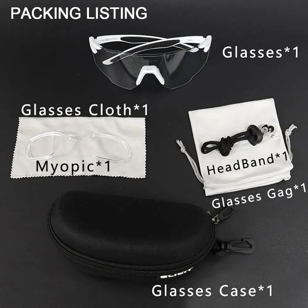 ELICIT Photochromic Polarized Sports Glasses Unisex UV400
